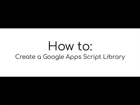 Google Apps Script library in Google Sheets