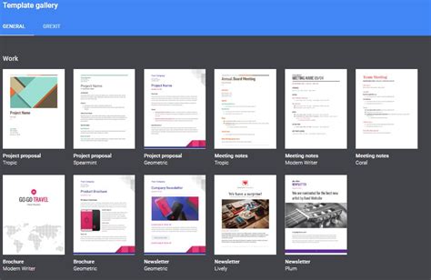 Google Doc Template Collection