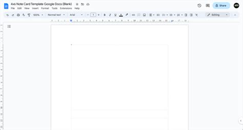 Google Docs 4x6 Template Designs