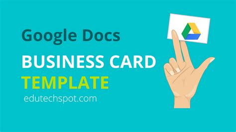 Google Docs Business Card Design