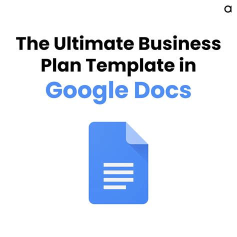 Benefits of using a Google Docs business plan template