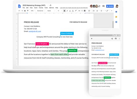 Collaboration in Google Docs