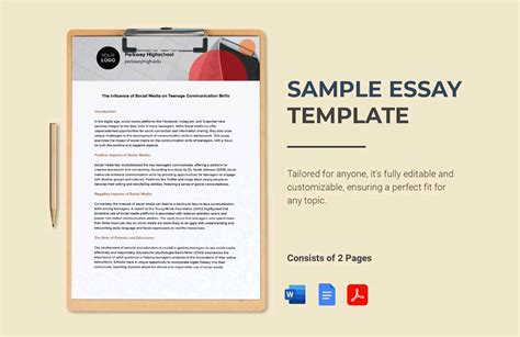 Google Docs Essay Template