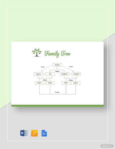 Google Docs Family Tree Template 1