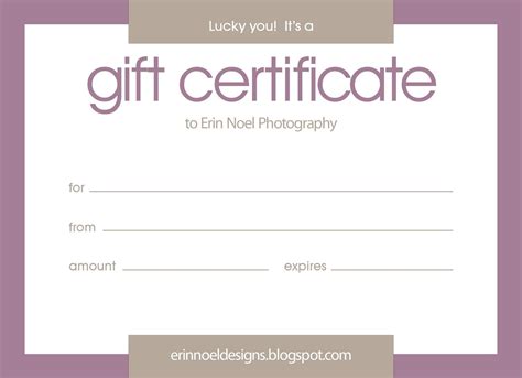 Google Docs gift card templates