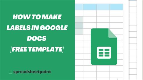 Google Docs Label Template