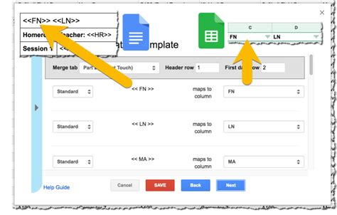 Google Docs Merge Tags