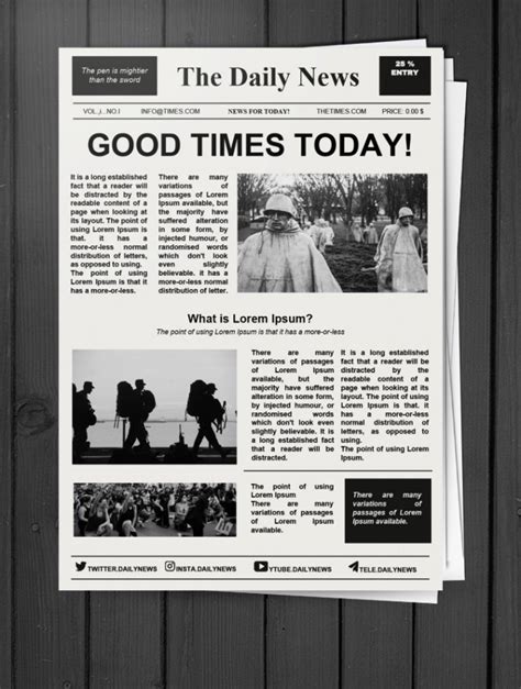 Google Docs Newspaper Template Free Download