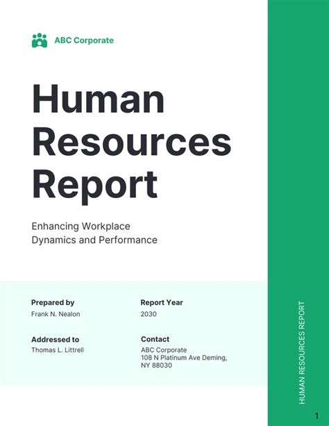 Google Docs report templates for human resources