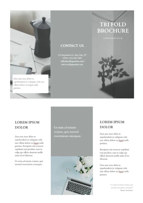 Google Docs Trifold Template