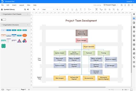 Google Drawing Org Chart Template 4