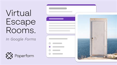 Google Form Escape Room Template Example