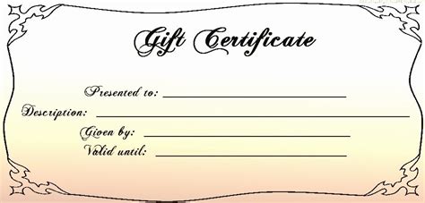 Google Gift Certificate Template 1