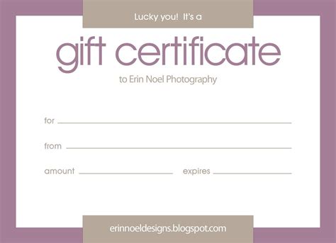 Google Gift Certificate Template Image