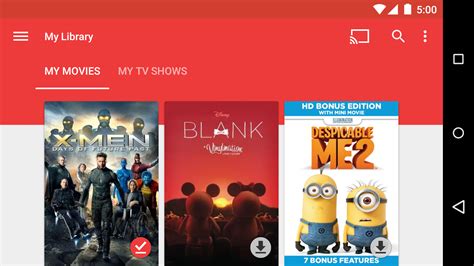 Google Play Movies, a paid streaming service for renting and buying movies