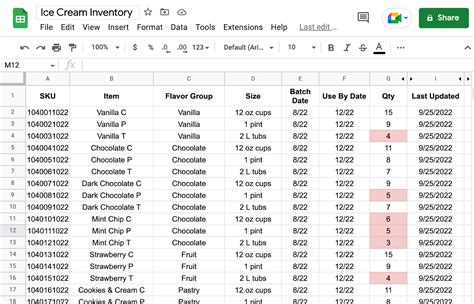 google sheets