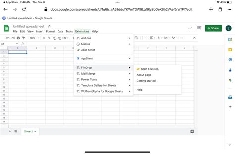 google sheets add-on