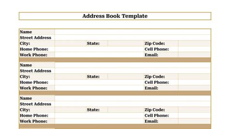 Google Sheets Address Book Template 10