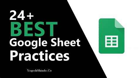 Best practices for working with Google Sheets