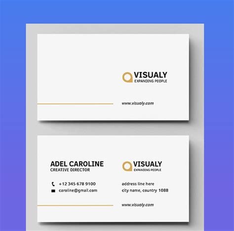 Google Sheets Business Card Template