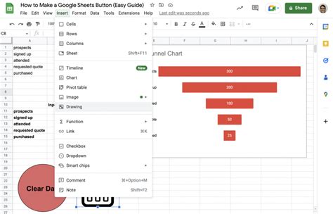 Button add-ons in Google Sheets