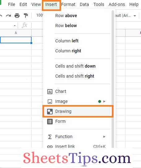 Button tips in Google Sheets