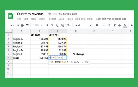 Google Sheets calculation