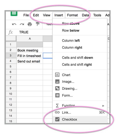 Google Sheets Checkbox Tips