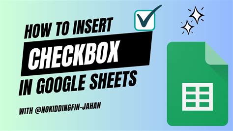 Google Sheets Checkbox Tricks