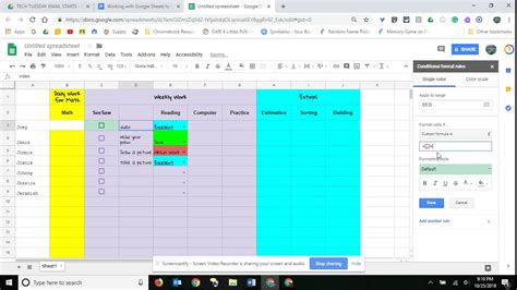 Google Sheets checkboxes and formulas