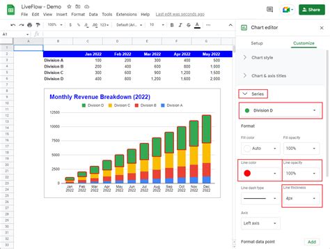 Google Sheets columns stacked