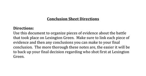 Google Sheets Conclusion