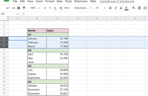 Google Sheets Count Rows by Month Group by Month