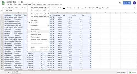 Google Sheets Count Rows by Month Pivot Table Editor