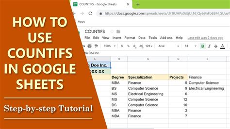 Google Sheets COUNTIF advanced techniques