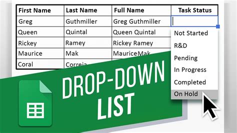 Google Sheets Dropdown Lists Image 7