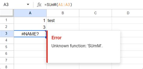 Google Sheets error handling troubleshooting