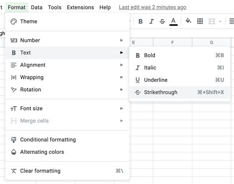 Google Sheets Exclude Strikethrough