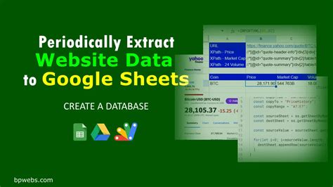 Google Sheets Extract Data