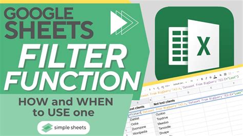 Google Sheets Filter Errors