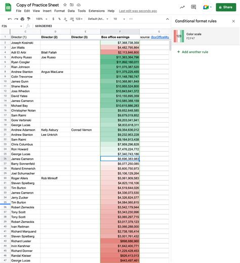 Google Sheets Formatting Gallery 5