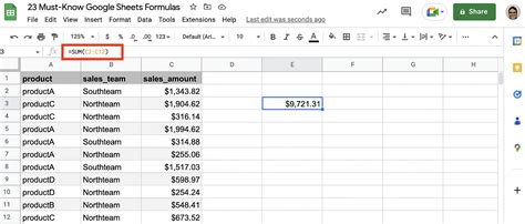 Google Sheets formula copying example 8