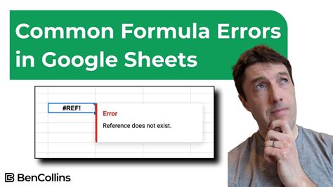 Google Sheets Formula Errors