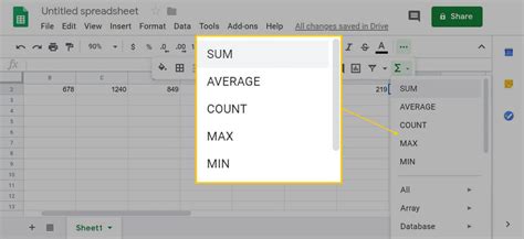 Google Sheets Functions and Formulas