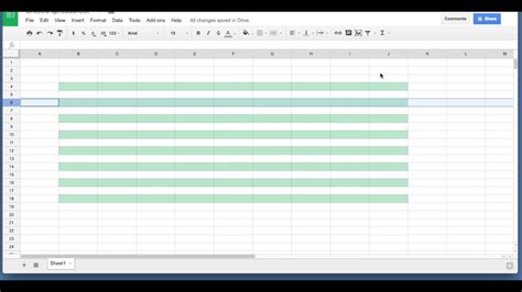 Google Sheets Script to Highlight Every Other Row