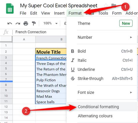 Google Sheets Highlight Rows