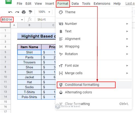 Google Sheets Highlight Rows Based on Condition