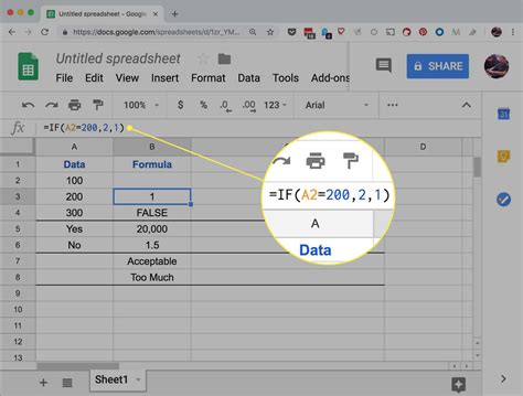 IF Function Example