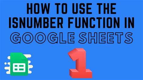 Google Sheets ISNUMBER function