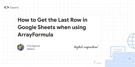 Finding the Last Row in Google Sheets